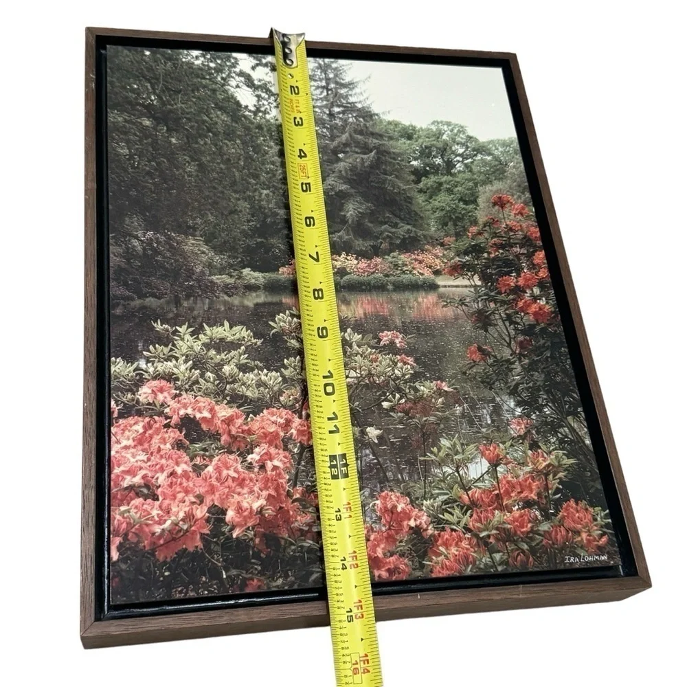 Lohman Photography‎ Coral Azaleas Exbury Gardens  Custom Wood Frame Print 12x15